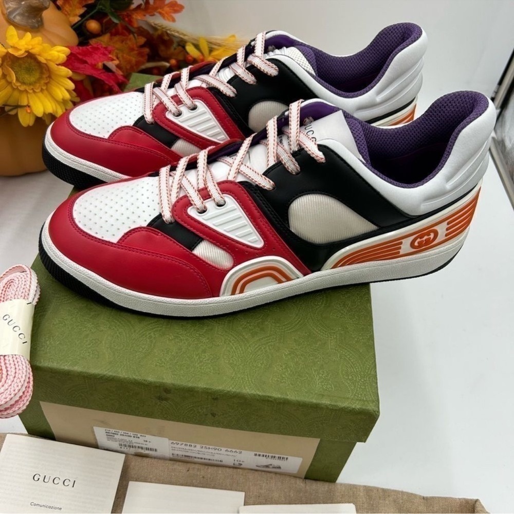 Men’s Gucci basket sneakers size 10.5 made in Italy - Picture 7 of 10